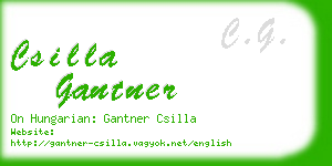 csilla gantner business card